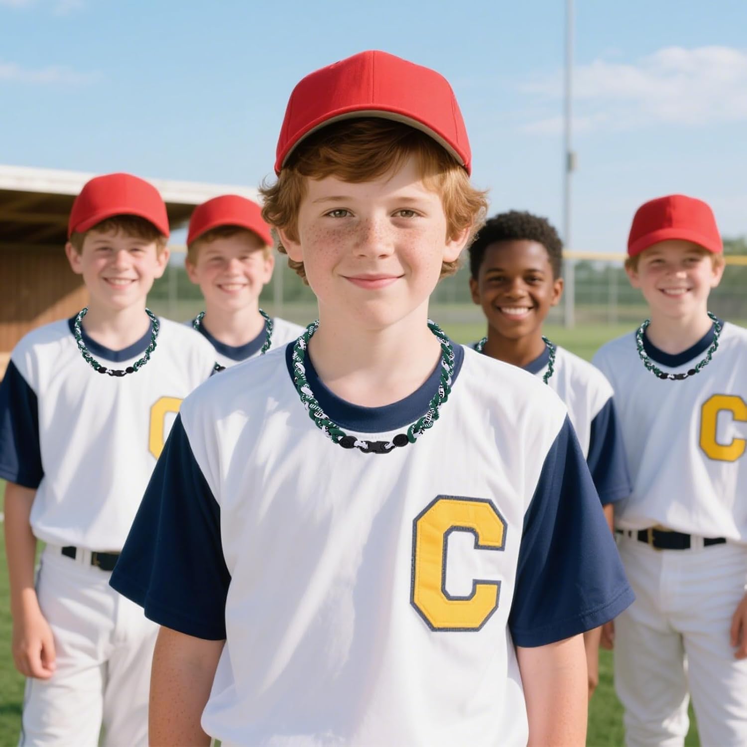 12pcs Baseball Necklace, Sports Necklaces Cool Braided Rope Baseball Team Gifts Jewelry for Men Softball Fans Players Party Favors - Image 6