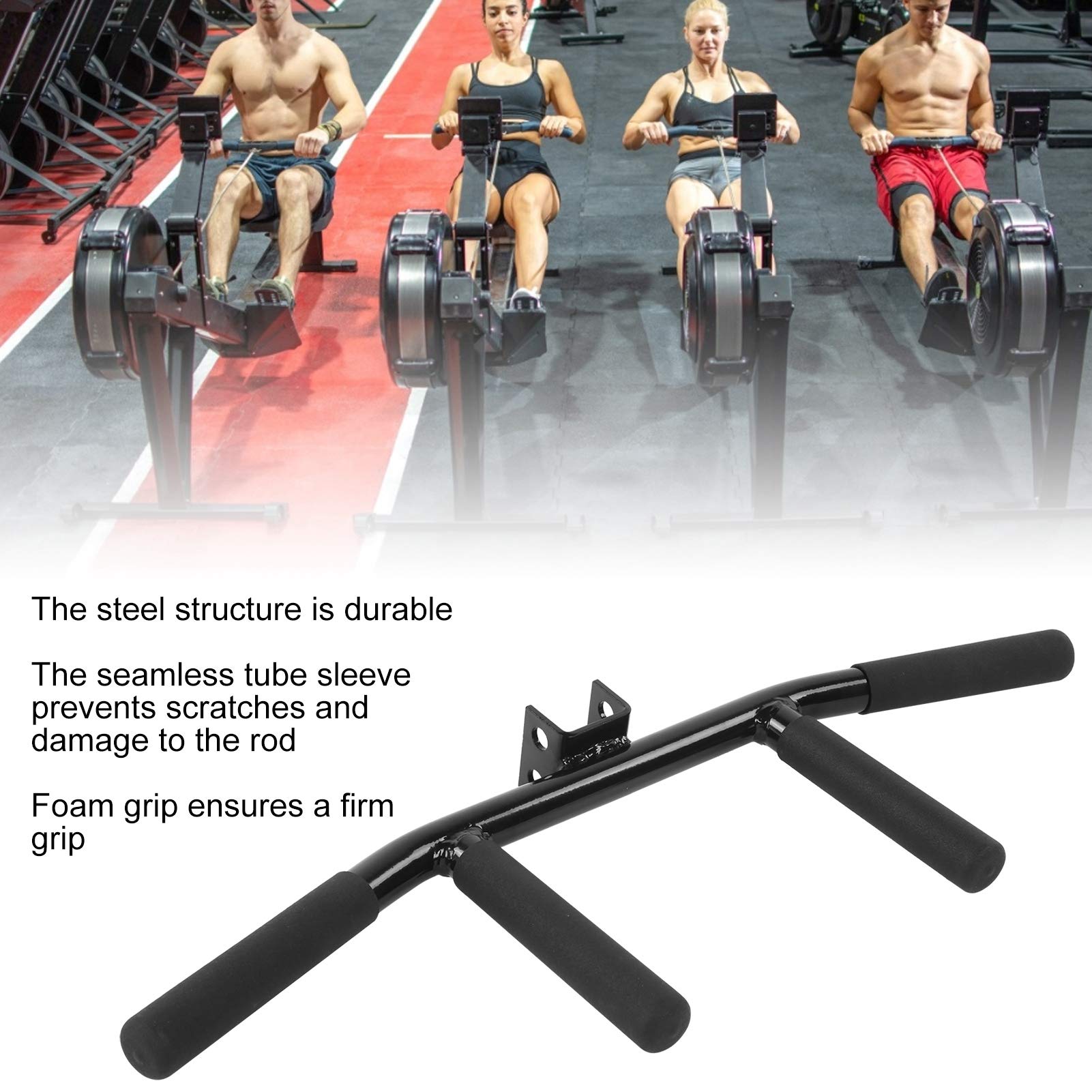 Amazon | バーベル T バー ロウ ハンドル、厚いソリッド スチール