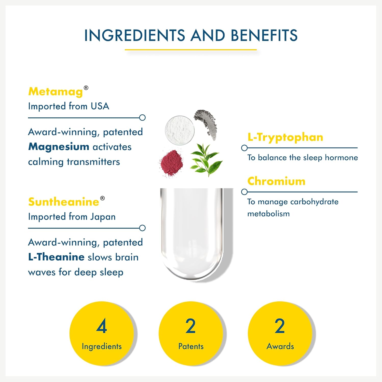Non -nuclear sleep aid | Melatonin-free | Powerful extended release magnesium glycinet, L-Thinine, L-Triptophyne with deep sleep all night with deep sleep. Award winner, patent material -30 capsules Non -nuclear sleep aid | Melatonin-free | Powerful extended release magnesium glycinet, L-Thinine, L-Triptophyne with deep sleep all night with deep sleep. Award winner, patent material -30 capsules