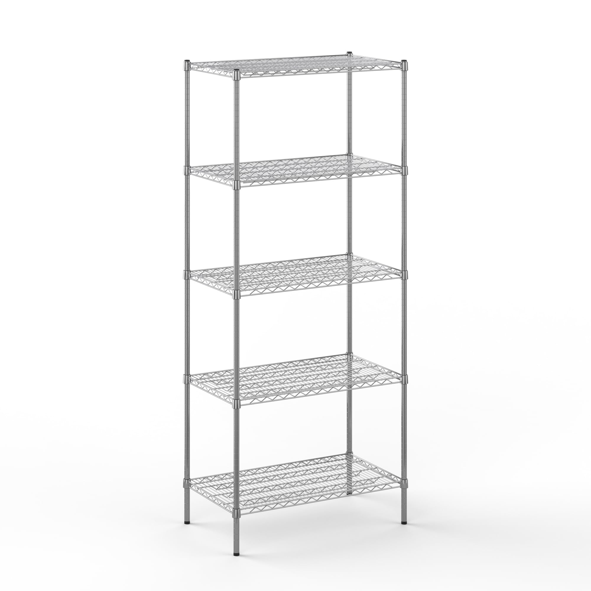 21" Deep x 36" Wide x 86" Height Wire Shelving Kit | 5-Tier | NSF Commercial Storage Rack Unit