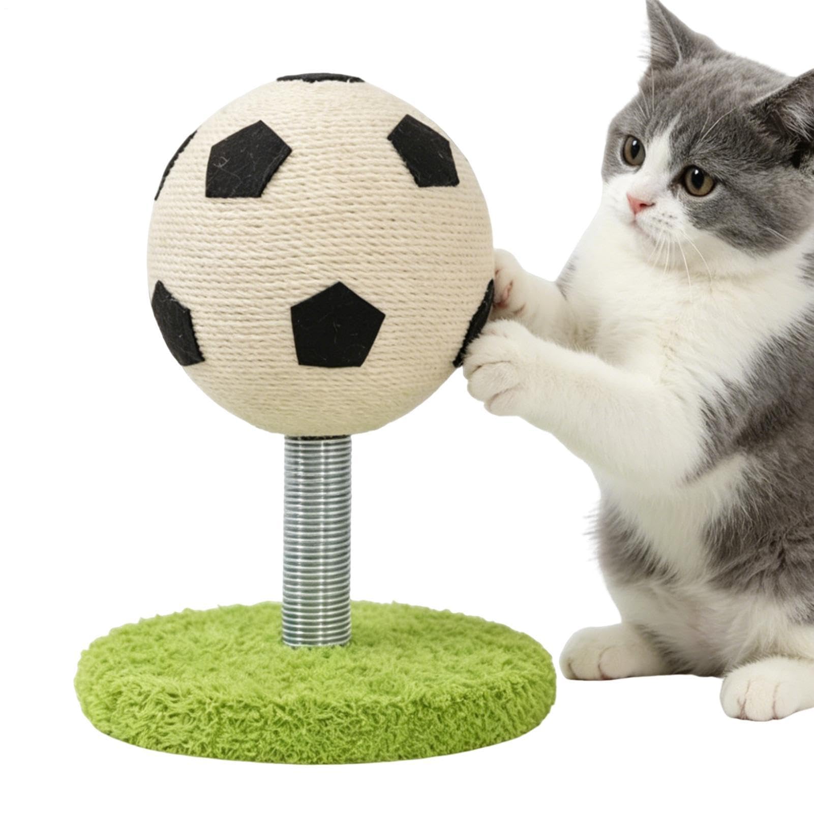 Interaktiver Katzenkratzer Fußball Kratzspielzeug für Haustiere