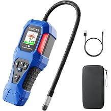 TOPTES RT-108 Refrigerant Leak Detector, HVAC Freon Leak Detector with Halogen Ionization Sensor, Air Conditioning Detection with 3 Sensitivity Levels for R134a CFCsHCFCsHFCs - Blue