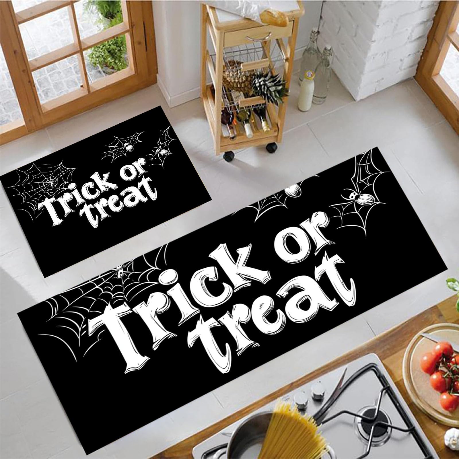 Tapetes de cocina de Halloween para dar un toque festivo y seguro a tu hogar