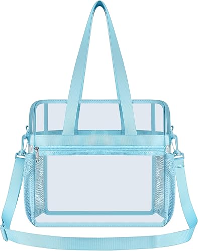 Vista 221 de Oraben Bolsa transparente transparente aprobada para estadios de 12 x 6 x 12 pulgadas, bolsa de estadio para trabajo, juegos deportivos, gimnasio