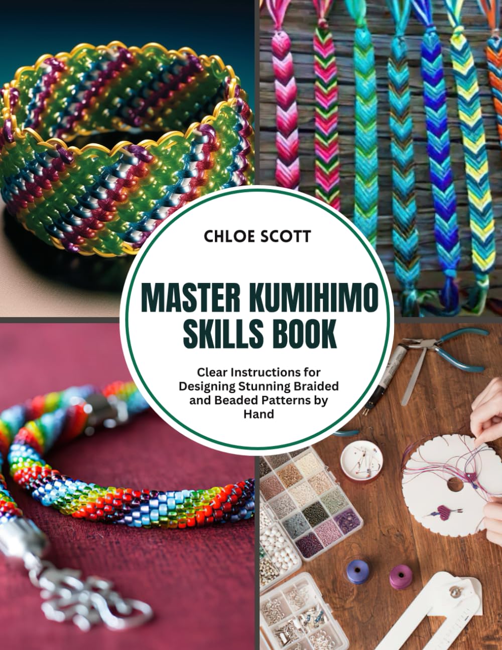 Master Kumihimo Skills Book: Clear Instructions for Designing Stunning Braided and Beaded Patterns by Hand
