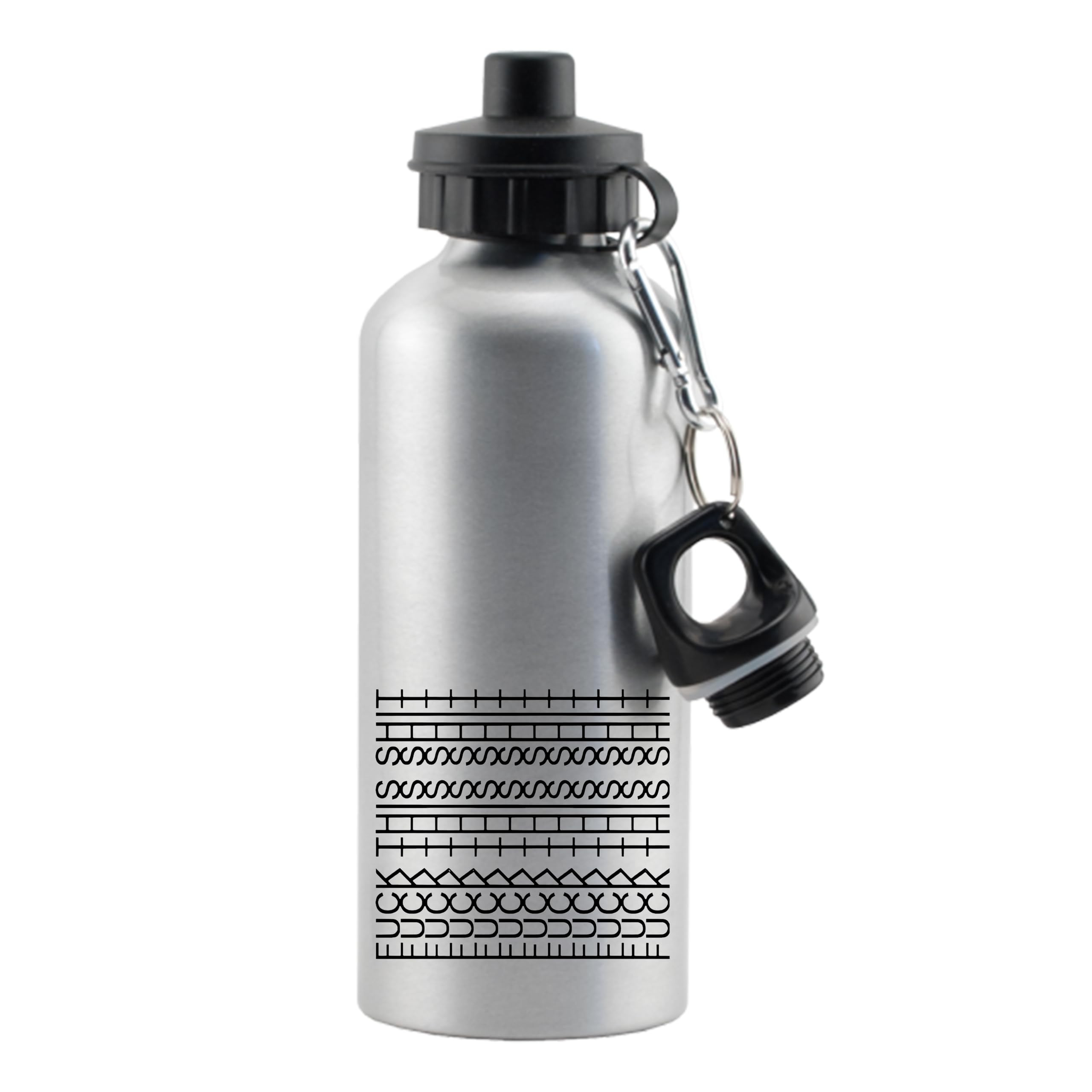 Giftme Hidden Message – “F*ck This Shit” Optical Illusion Design,Aluminium 500 ml Water Bottle sports bottle. (Silver)