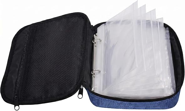 Kylebooker Soft Plastic Bait Storage Binders Organizer Saltwater Fishing Lure Leader Wallet Tackle Binder Bag