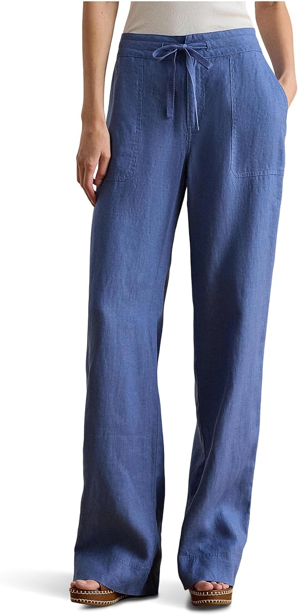 Lauren Ralph Lauren Linen Wide-Leg Pants