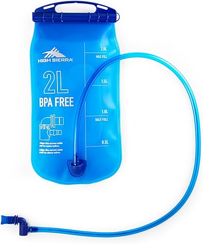 Miniatura 8 de High Sierra Hydrahike 2.0 Mochila de hidratación con bolsa de agua de 2L para correr, senderismo, campamento o ciclismo