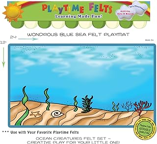 Wondrous Blue Sea Felt Playmat