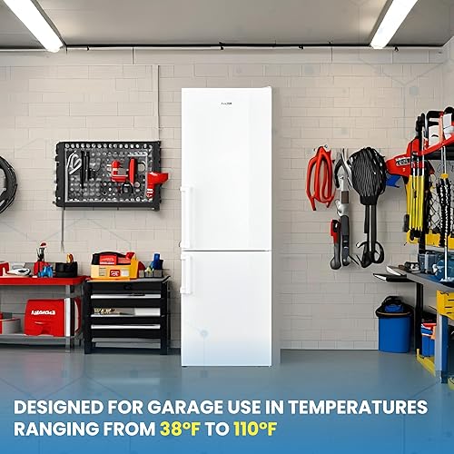 Miniatura 8 de Conserv 12cf No Frost Bottom Congelador Refrigerador Estante de vino GARAJE READY E-Star (blanco)