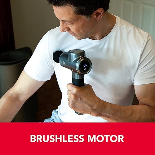 Miniatura 5 de Sunbeam Dispositivo de masaje ultra percusivo, potente pistola de masaje de tejido profundo de mano, masajeador muscular para aliviar el dolor de