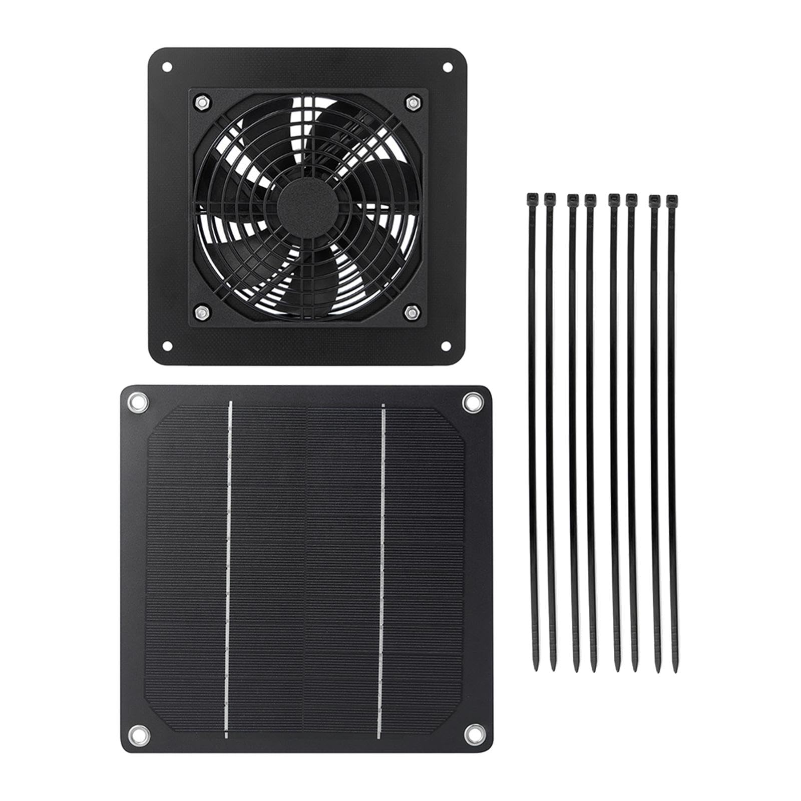 Ventilation efficace solaire et panneau monocristallin pour abris de jardin