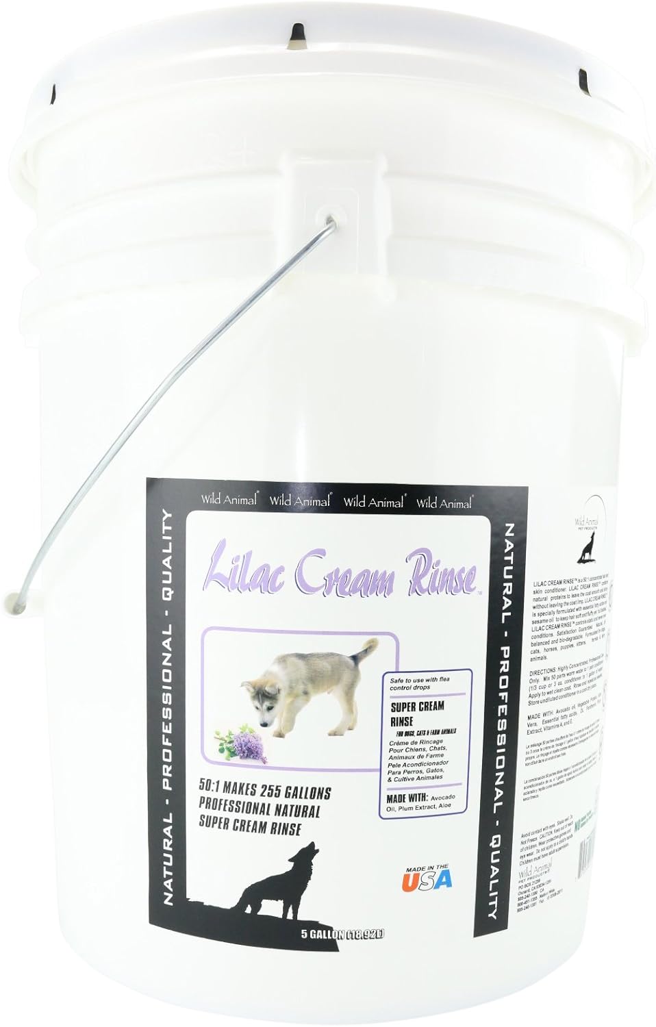 Wild Animal Lilac Cream Rinse 50:1 Conditioner, 5 gal