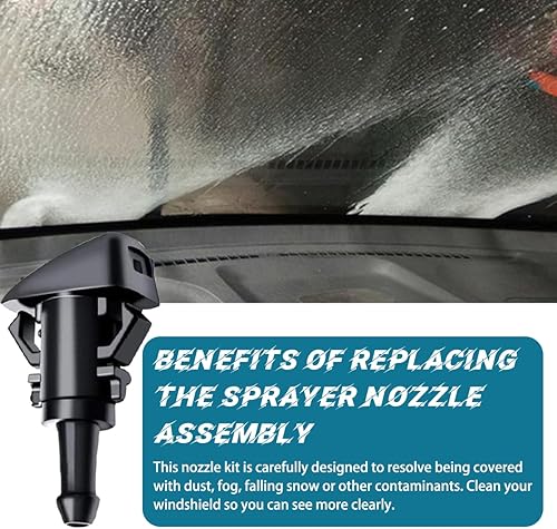 Miniatura 3 de AUCELI Juego de 22 mangueras para lavaparabrisas, manguera de líquido de lavadora de 4M, 6 conectores de manguera, 2 boquillas de ventilador,