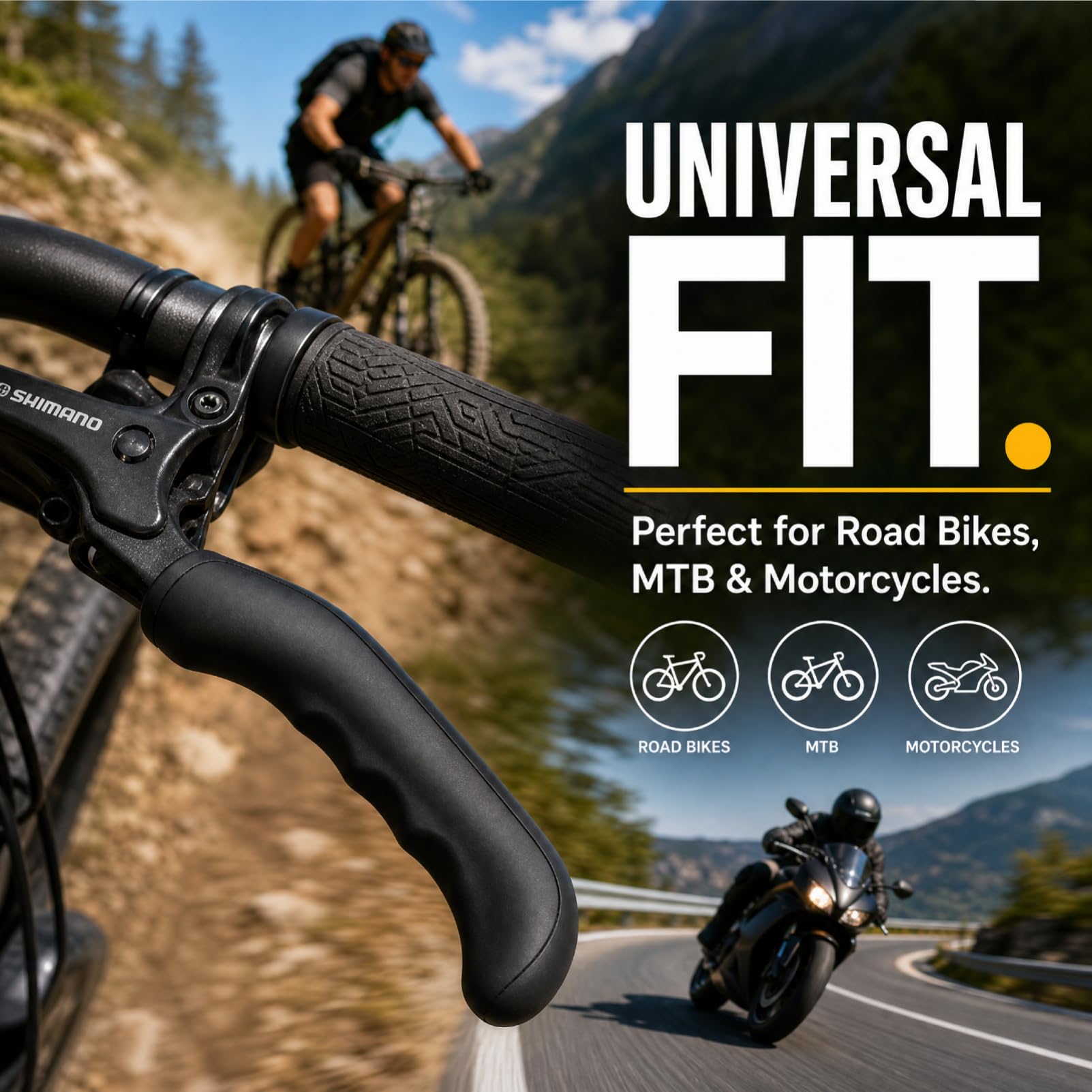 Bike Brake Grips - Anti Slip Silicone Covers -7 Bike Brake Grips - Anti Slip Silicone Covers -7
