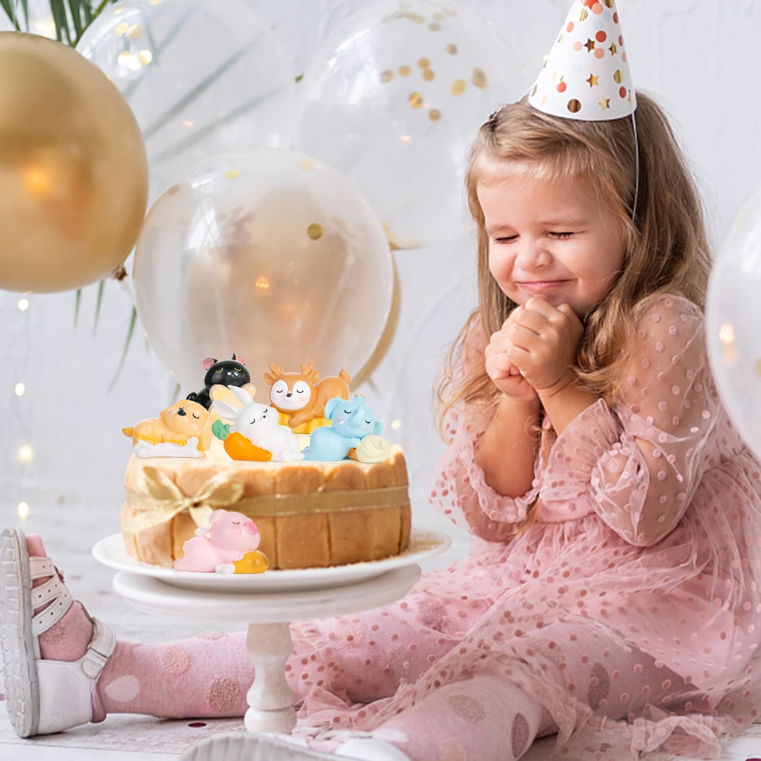 Hirsch Figuren Für Torten & Kuchen – 6-teiliges Set Als Süße Waldtier-Deko Für Geburtstag & Feiern