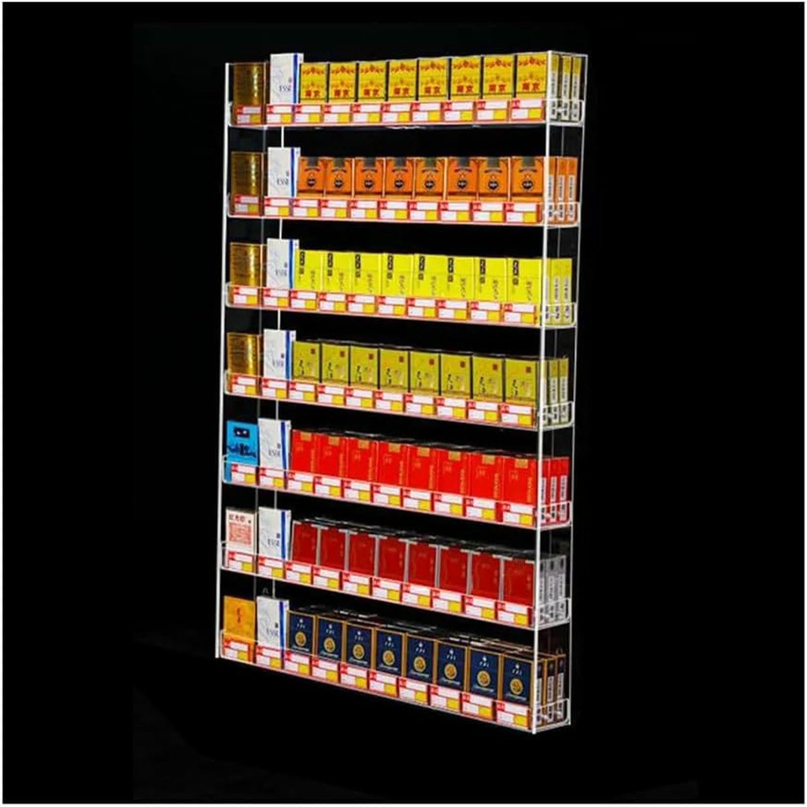 Porte-étui à cigarettes en acrylique haute transparence pour fixation murale