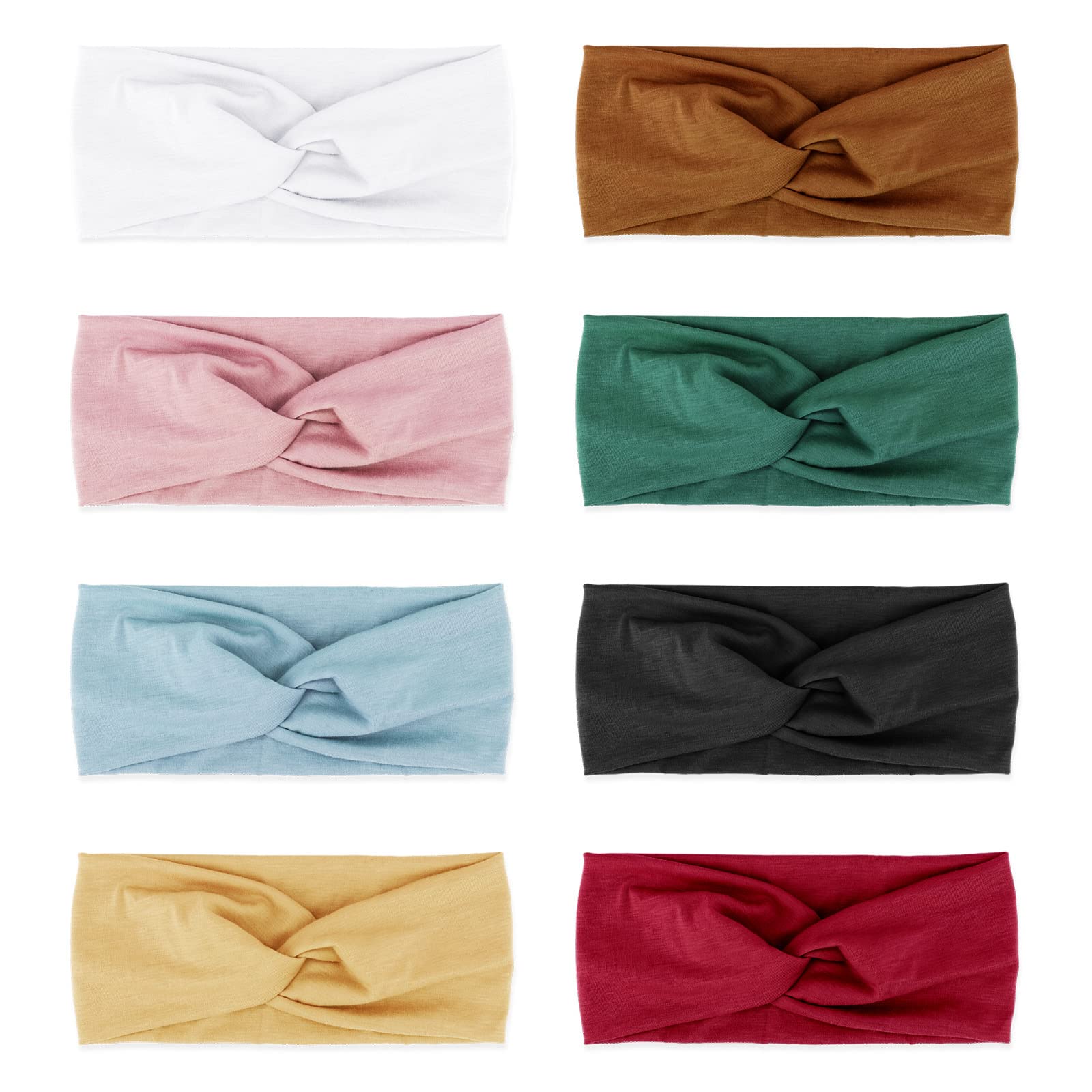 DRESHOW 8 Pack Women Headbands Headwraps Hair Bands Bows Hair Accessories