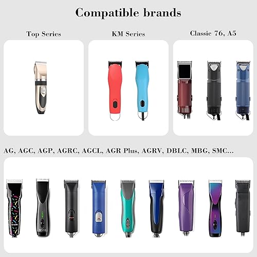 Miniatura 4 de 7FC - Cuchillas de repuesto para cortadora de mascotas, cuchillas desmontables compatibles con andiswahlOster Dog Clippers