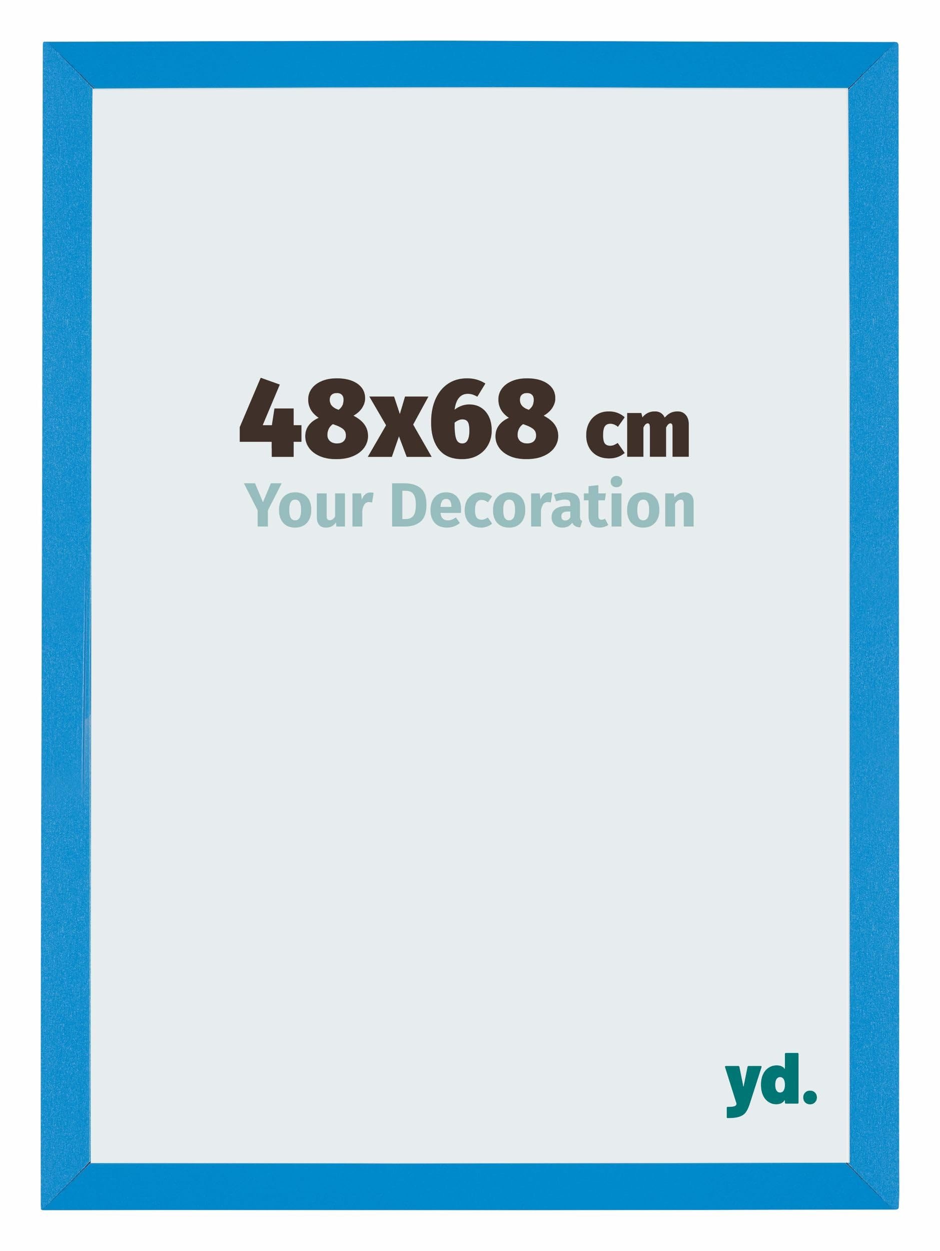 Your Decoration - Picture Frame 48x68 cm - Bright Blue - Decorative Wall Frame in MDF with Antireflection - Frame 48x68 - Mura