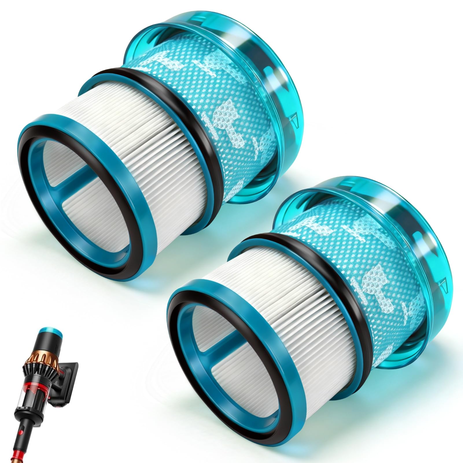 Confezione da 2 filtri HEPA di ricambio per aspirapolvere Dyson V16 Piston Animal, filtro di ricambio per aspirapolvere Dyson V16 Piston Animal Submarine DS60 Cleaner