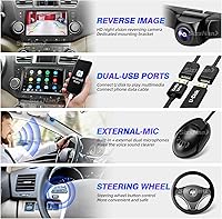 Vista 5 de Pantalla táctil Android compatible con Carplay Android Auto, radio de coche, estéreo, Bluetooth, navegación, reproductor multimedia, GPS, WiFi