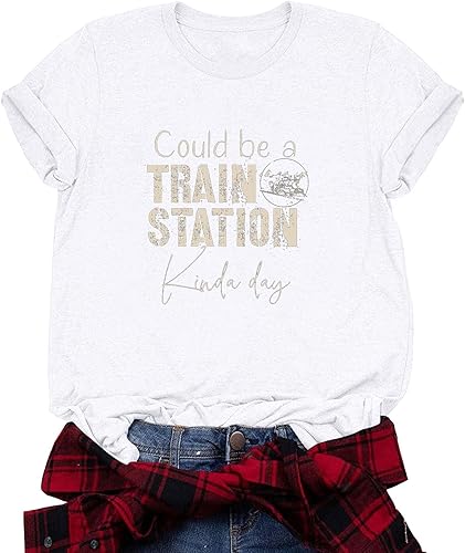 Miniatura 2 de Cute Tops for Women Womens Fashion Summer Print T-Shirt Short Sleeve Tops Hide Belly Tee