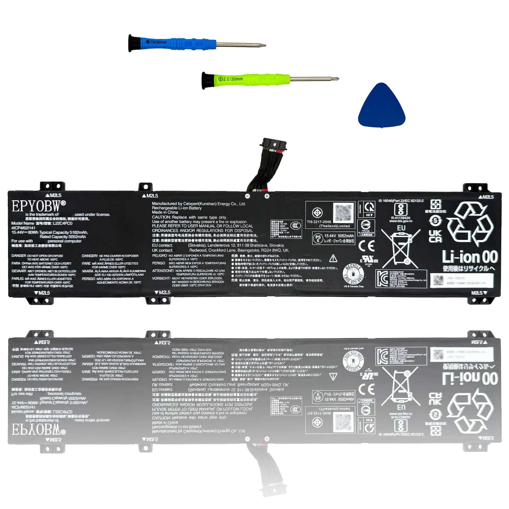 Amazon.com: EPYOBW L22C4PC0 Laptop Battery 80Wh Compatible with