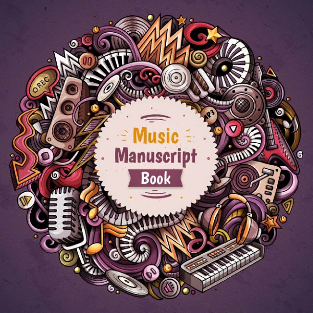 Music Manuscript Book: Perfect for Kids | Large Stave Manuscript Paper + Basic Music Theory | 80 Pages – 6 Staves per Page