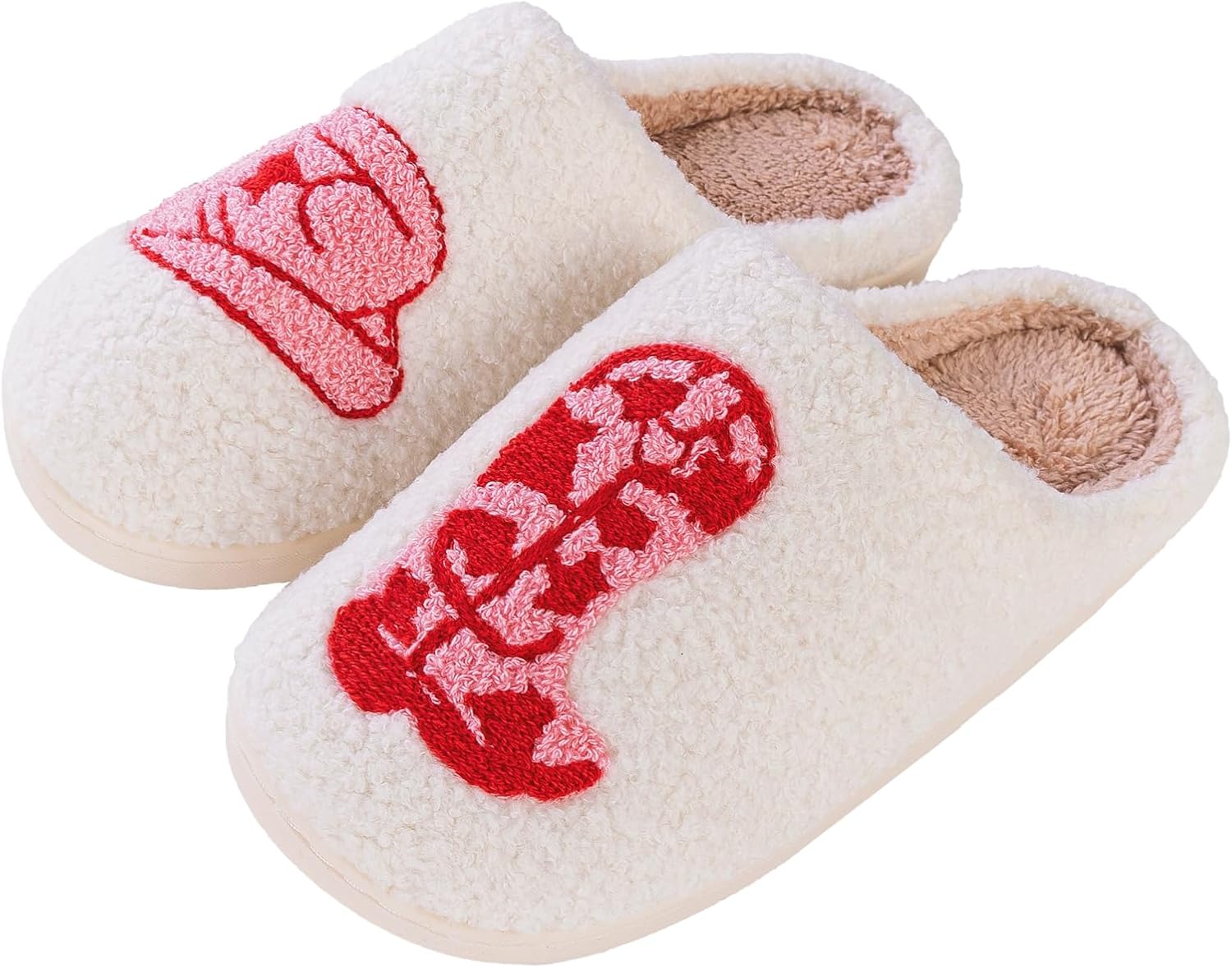 Loizziuy Pantoufles Mignonnes En Forme De Fraise Pour Homme Et Femme - Chaussons Chauds En Mousse à Mémoire De Forme - Chaussures D'intérieur Moelleuses Et Chaudes, Rose, 44 EU