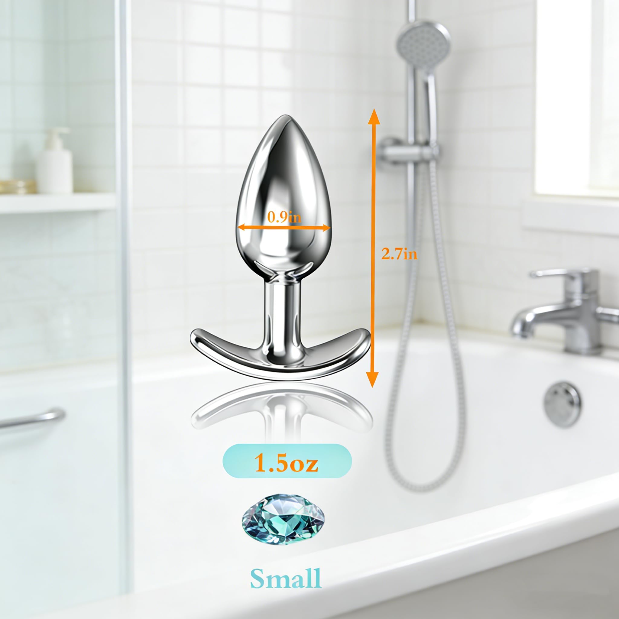 Anal Plug Butt Plug Adult Sex Toy for Beginner, Jewel Adult Aanl Toys with T-Shaped Base,Comfortable Long-Term Wear, Premium Small Training Buttplug, Sex Toys for Women Men Couples: T-Blue