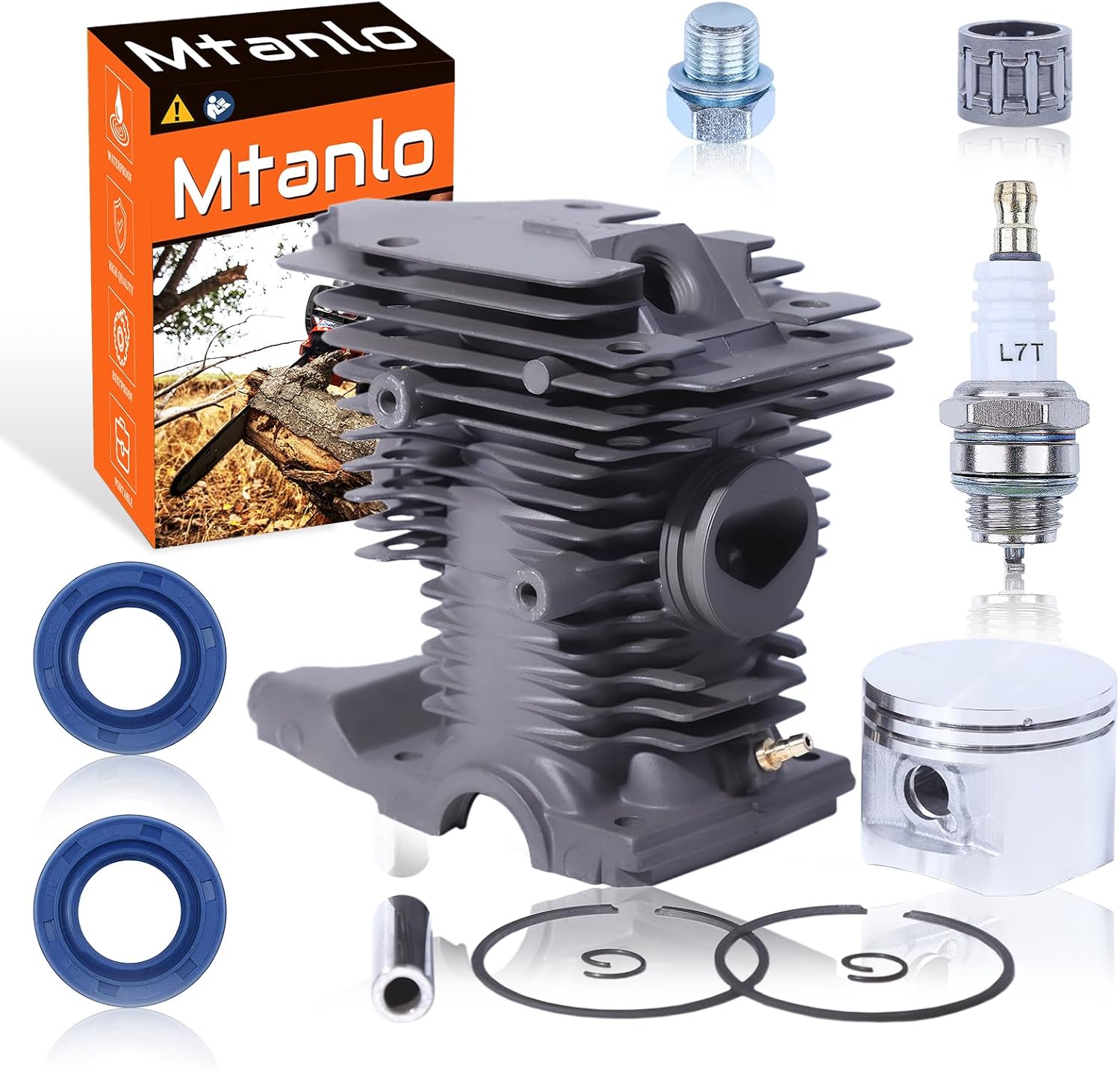 46mm Cylinder Piston Top End Kit Big Bore for Stihl MS280 MS280C MS270 MS270C MS 270 280 Chainsaw 1133 020 1203 1133 020 1202