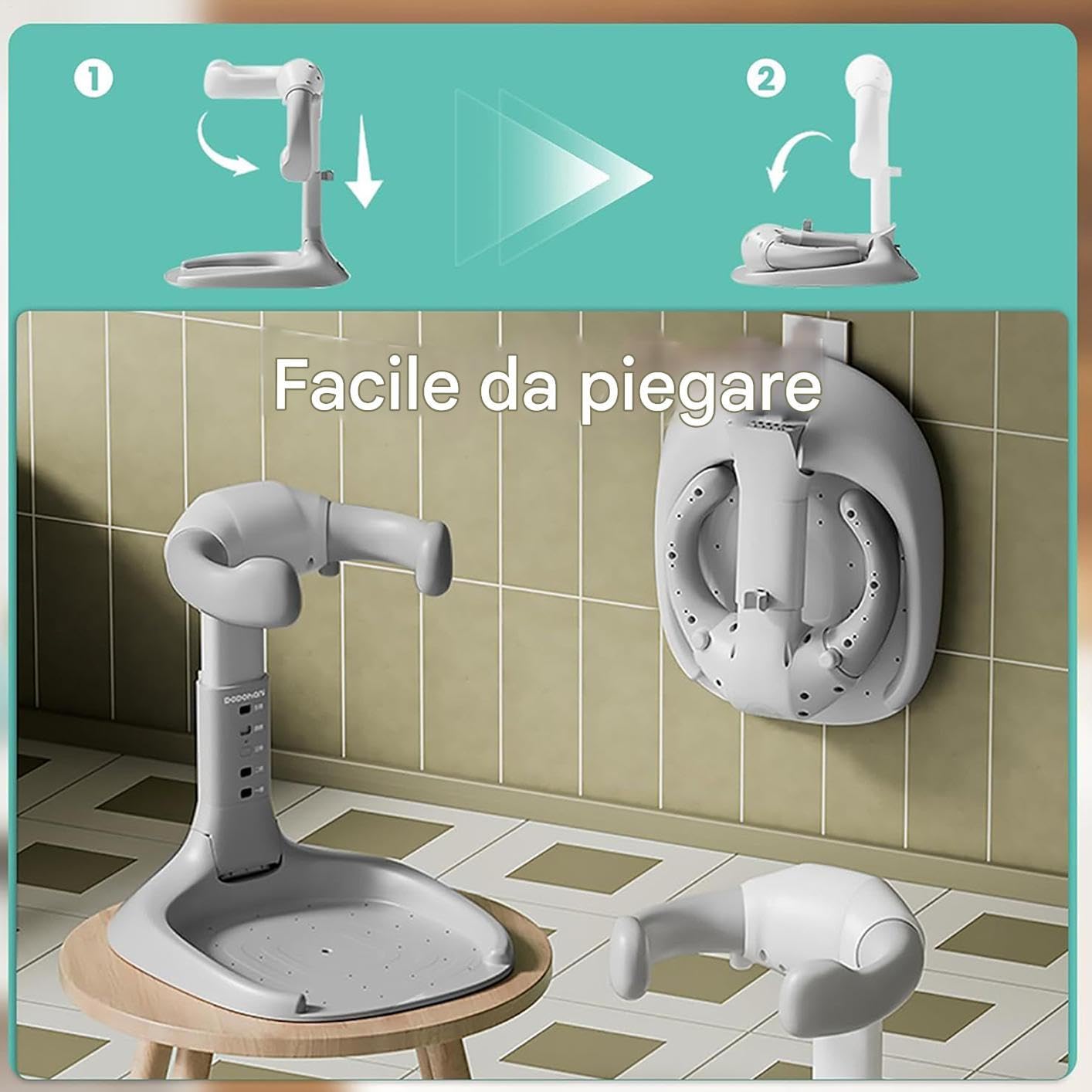 Supporto Per Shower Supporto Regolabile Per Bagnetto | Attrezzatura Pieghevole Per Assistenza Infantile 8 36 Per Asilo Hotel E Viaggio