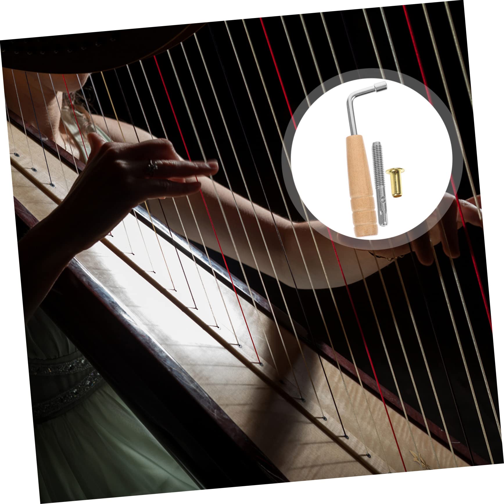 21 metalen snaren LYRE HARP, hartvormige Lyre, mahoniehouten koordinstrument, beste cadeau voor beginners muziekliefhebbers met draagtas, tuning sleutel, extra snaren, schoonmaak doek, cadeau