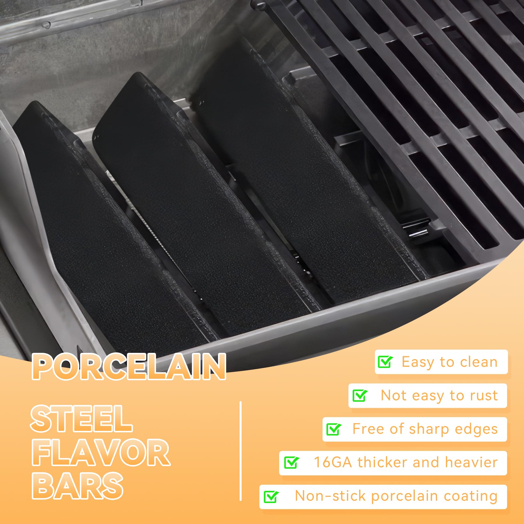 Porcellana smaltata Flavorizer Bars 38,9 cm do Weber Spirit I II E-210 E-220 S-210 S-220