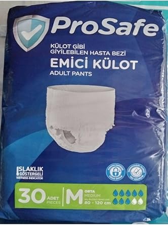 Prosafe Emici K lot Prosafe Hasta Bezi Med um Orta Boy 85-125 Cm 30 Adet