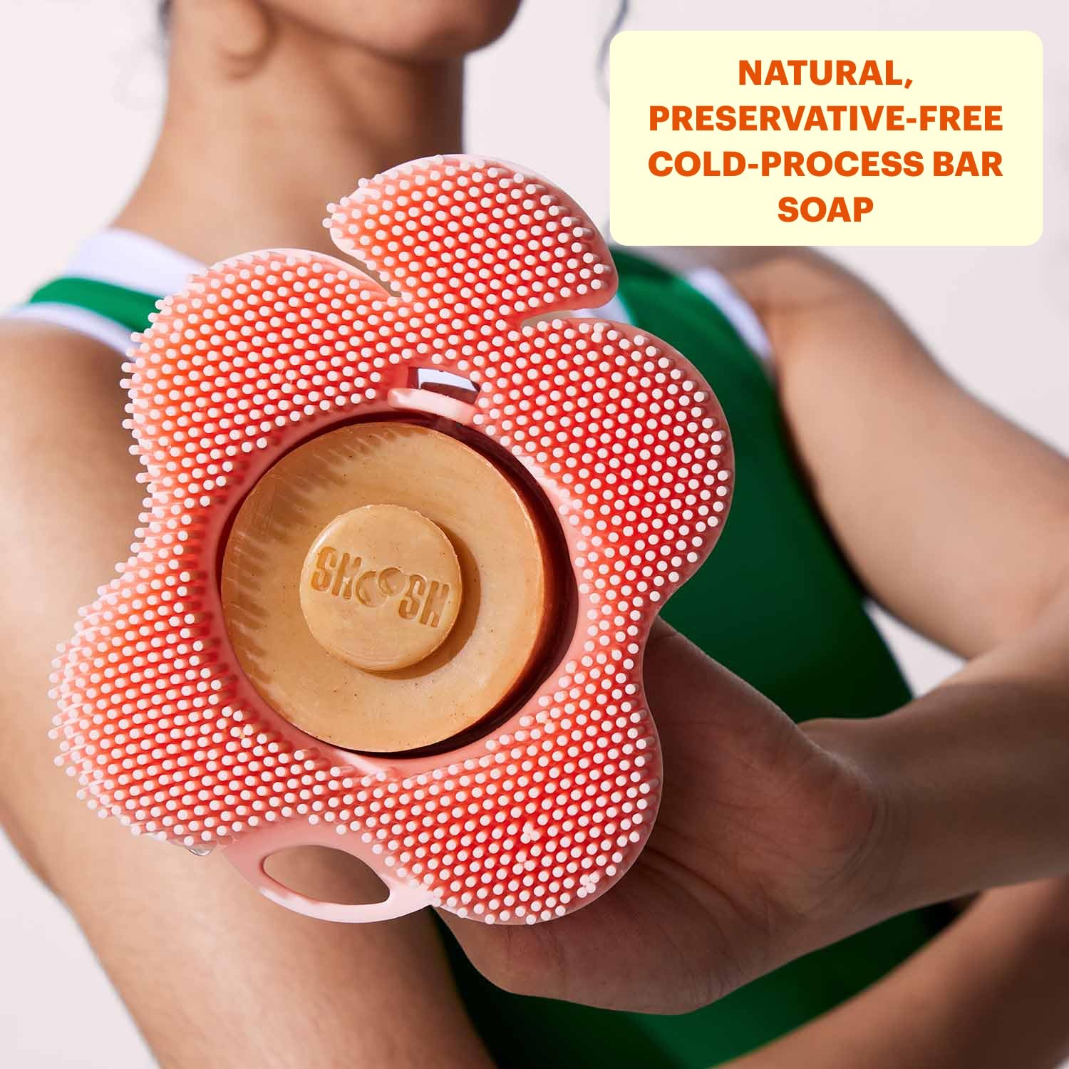 Amazon.com : Smoosh® Body Scrubber, Pink & 2-Count Bar Soap