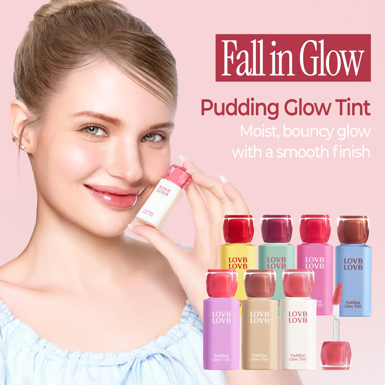 Pudding Glow Korean Lip Tint | Natural Lip Stain | Gloss to Stain | Long-Lasting & Non-Sticky | Lightweight Lip Tint | 0.14 oz. (02 ENDING ROSE) - Image 4