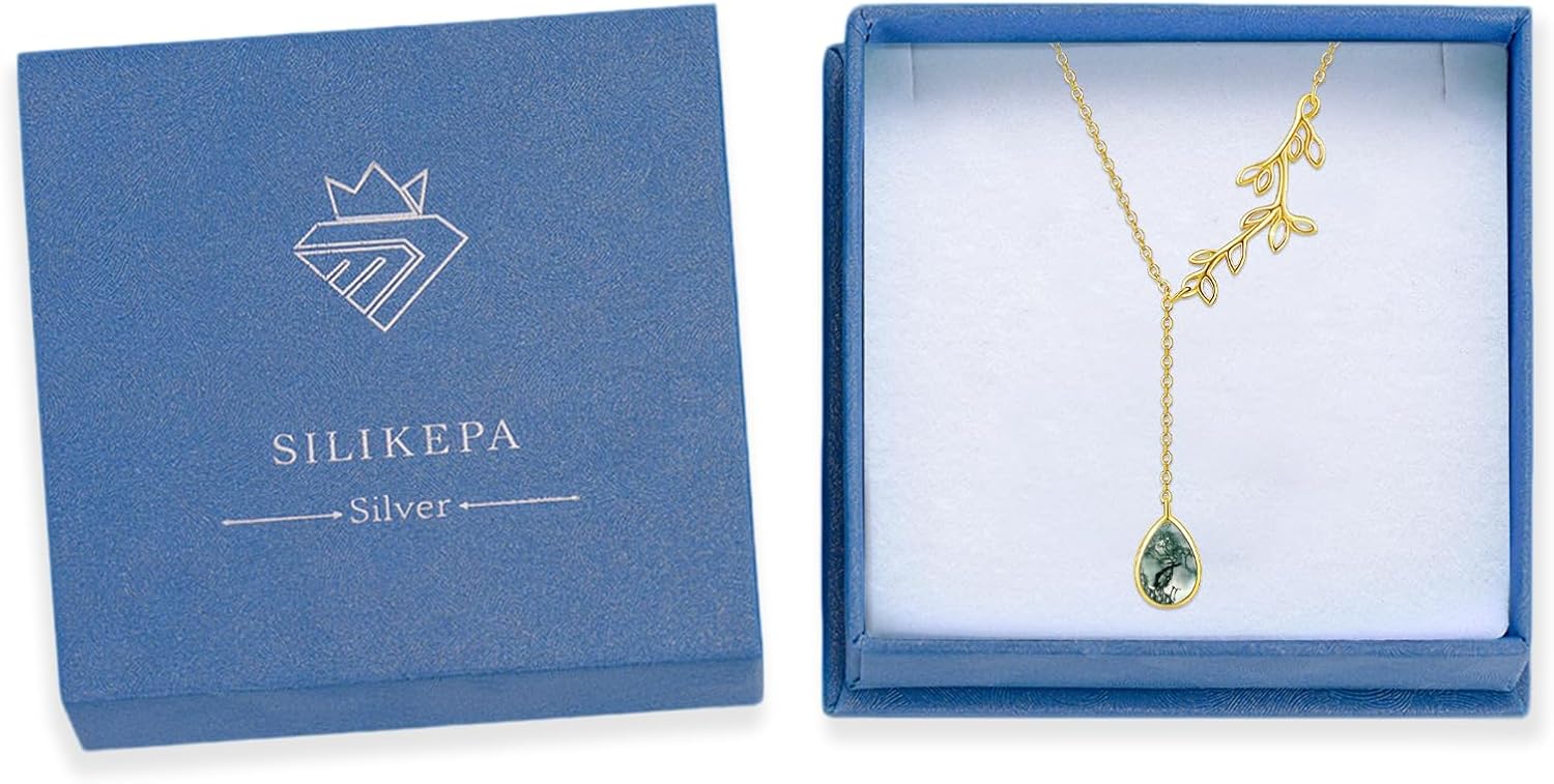 Leaf Necklace for Women 925 Sterling Silver Leaf Pendant Necklace Y Chain Necklace Jewelry Gift for Women - Image 7