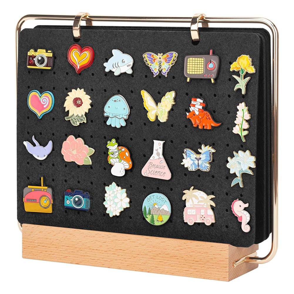 CTRLZS Enamel Pin Display Pages for Store, Pin Display Organizers, Brooch Pin Holder, Pin Collection Storage 180+ Pins