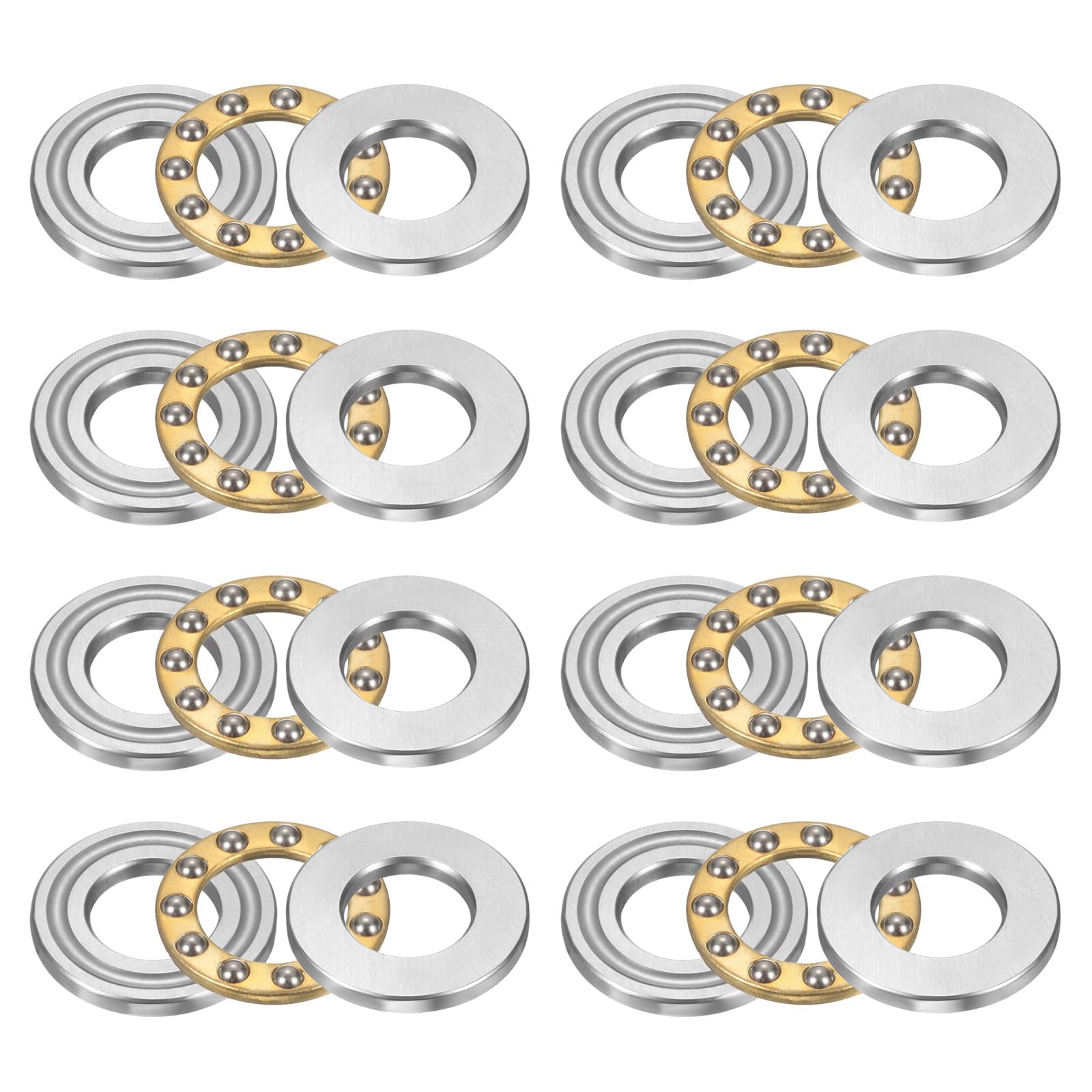 Miniature Thrust Ball Bearings - Chrome Steel, 8mm -24