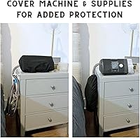 Vista 5 de Live Easy - Cubierta antipolvo CPAP - Cubierta de manguera CPAP - Protege tus máquinas CPAP para apnea del sueño y máquinas BiPAP - Suministros