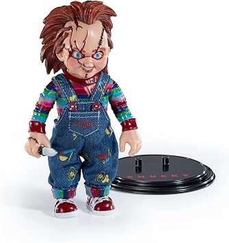 BendyFigs Noble Collection - Horror - Chucky Bendy Figure,Multicolor,6 inches