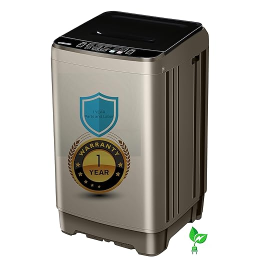 Portable Washing Machine - 2.0 Cu.ft Portable Washer Full-Automatic With LED Display, Compact Washer Ideal for Apartments, Homes, and Dorms, 10 Wash Cycles, Low Noise, IPX4 with Drain Pump