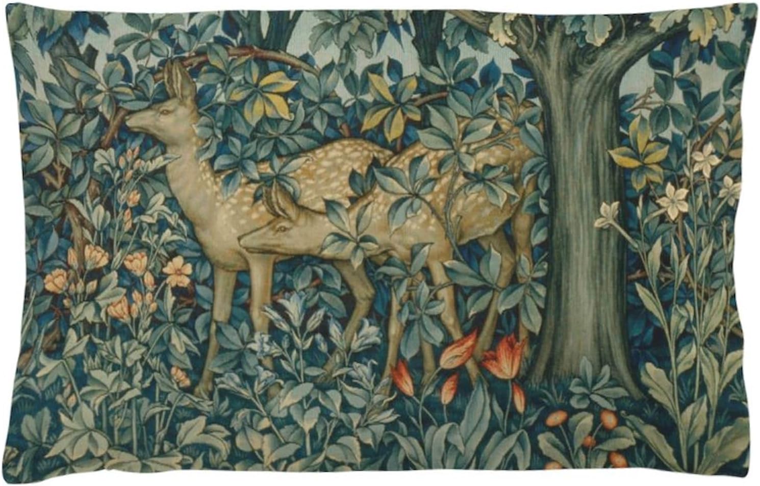 CafePress Greenery by William Morris Pillow Case Standard Size Pillowcase, Lumbar Pillow Cover Fleece