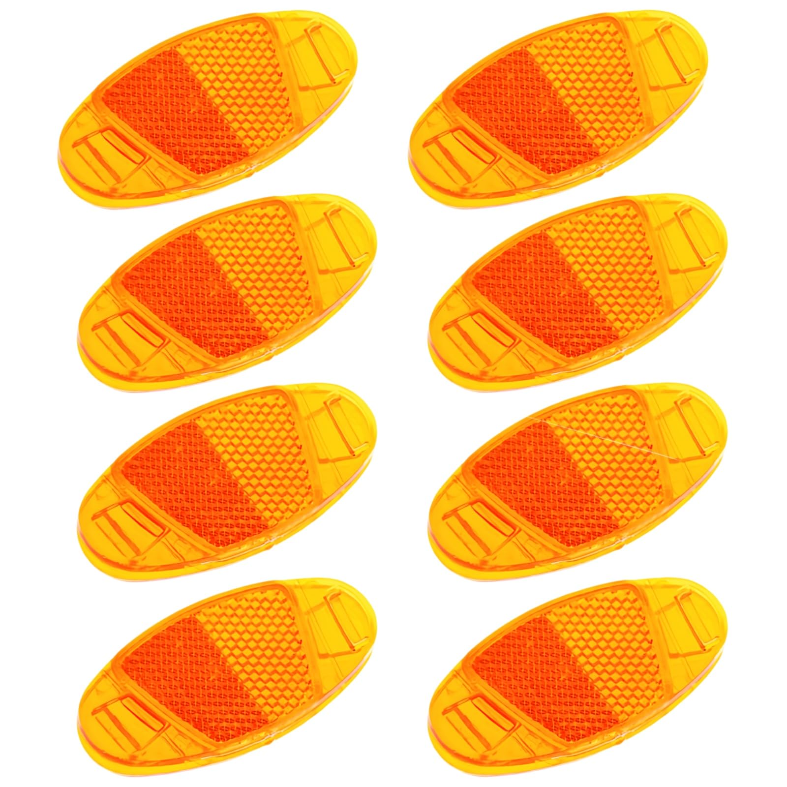flintronic 4PCS Bicycle Wheel Reflectors, Bicycle Spoke Reflectors, High Reflective Cat Eye Reflectors, Bicycle Accessories for Various Bicycle Performance Mountain Bikes, Orange
