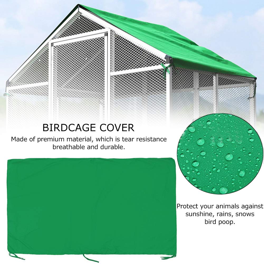 Jwthee Birdcage Cover, Extra Large Bird Cage Cover Universal Birdcage Sunshade Foldable Outdoor Dust Sunshade for Outdoor Garden Patio Yard