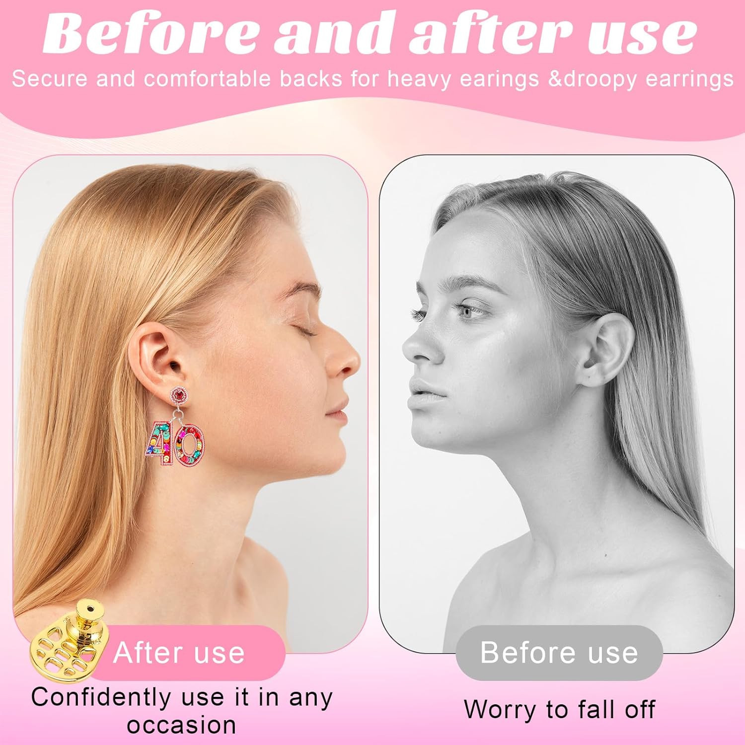 Birthday Earrings for Women, Handmade Beaded Drop Dangle Birthday Earrings for Birthday Party Celebration Outfits Jewelry Gifts for Her - Image 4