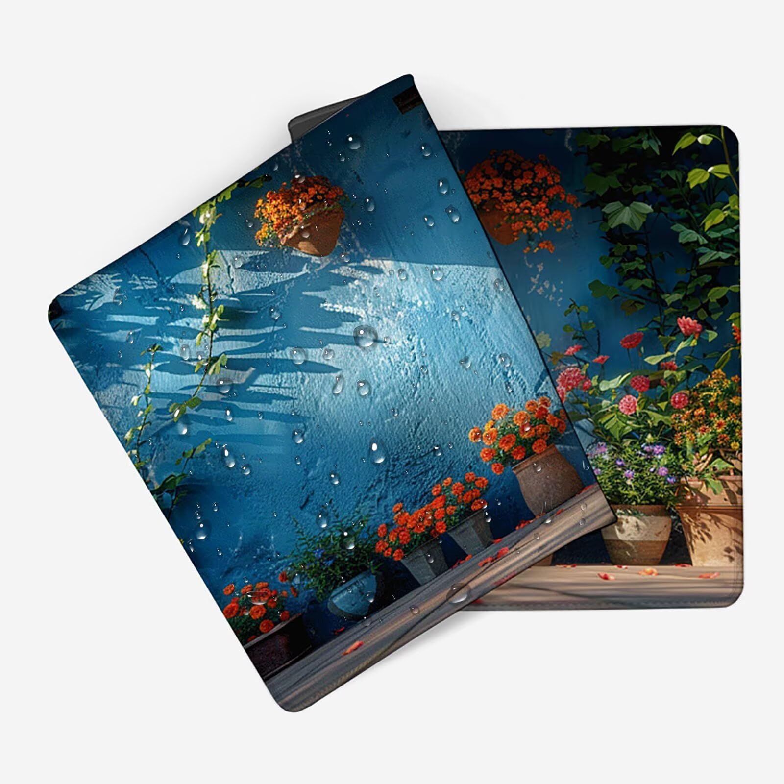Porta Tappetino Mouse Gaming xxl 1200 x 600 mm, Tappetino Scrivania Blu Con Bordi Cuciti, Presa Stabile su Superfici Lisce, Impermeabile Antiscivolo Mouse Pad per Gaming Accessori PC, Regalo z2-7I